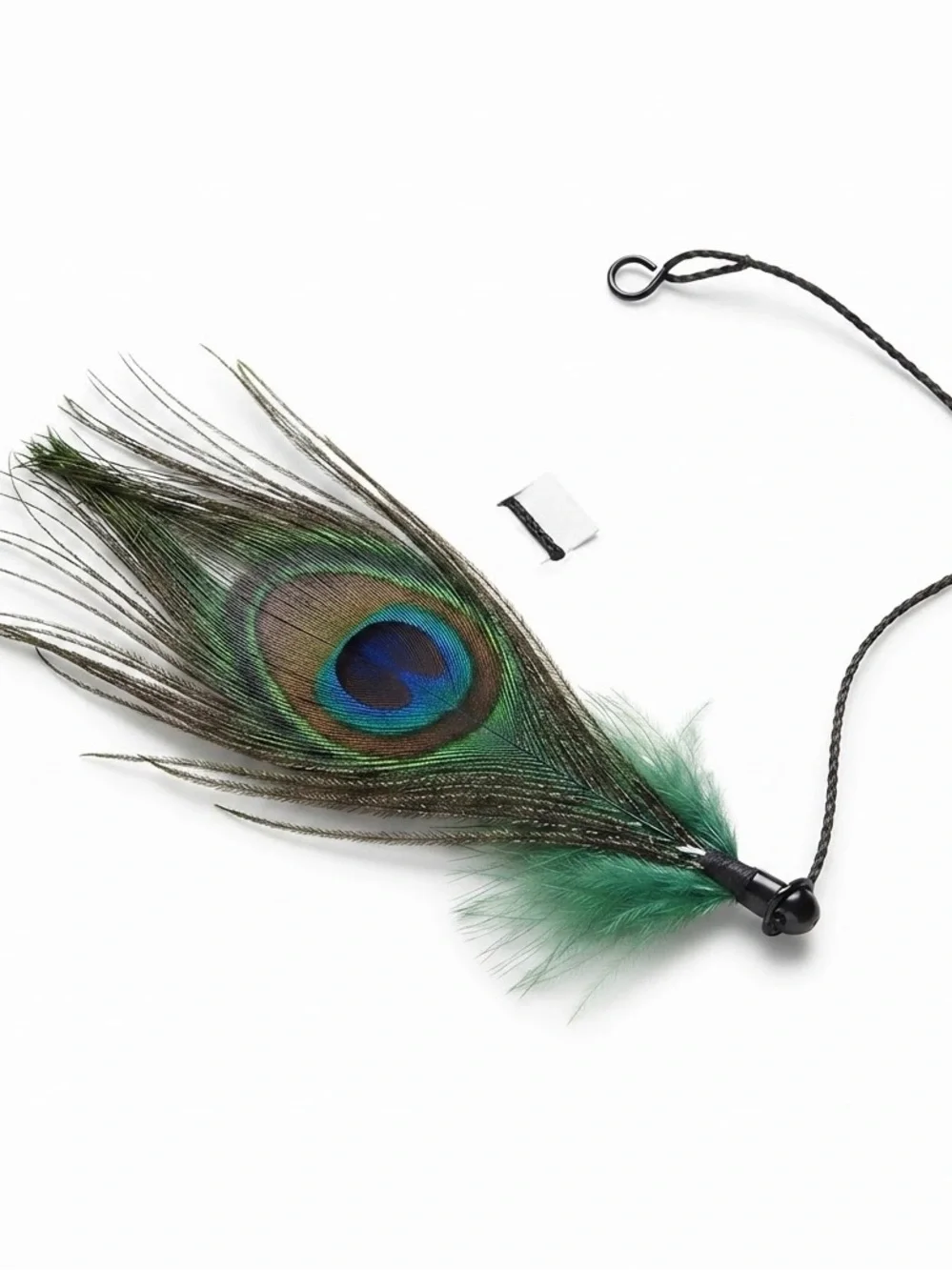 Snap-On Feathers Peacock Hair Extension NEW Sealed As Seen on TV Y2K NOS